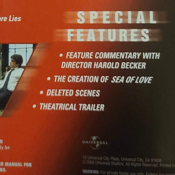 SEA OF LOVE DVD Collector's Edition - Picture 6 of 6